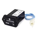 【ノーブランド品】アワーメータ　ケーブル付きタイマー 10-80V（交直流通用）