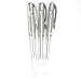 Uni-ball Signo Broad Point Gel Impact Pen Silver Ink, 1.0mm, 3 pens per Pack (Japan import) [Komainu-Dou Original Package]