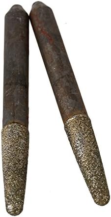CNBTR 2.5mm CNC Ball Nose Engrave Emery Bit Burr Stone Diamond Abrasive Tools Pack of 5