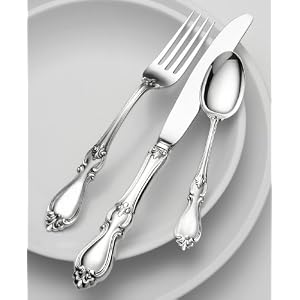 Towle Queen Elizabeth Sterling Silver 46-Piece Flatware Set with Chest and Extra Teaspoons by
