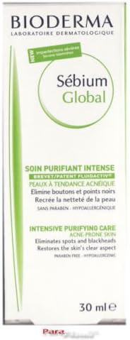 Bioderma Sebium Global Intensive Purifying Care for Acne Prone Skin - 30ml Ship Worldwide