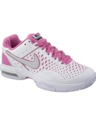 Shoes: NIKE Womens Air Cage Advantage Tennis Shoes - Size: 9.5, White/purple - NIKE