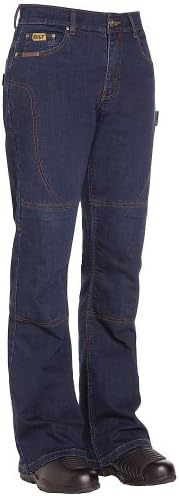 BILT IRON WORKERS Women's Iron Motorcycle Jeans - 12, Deep Blue