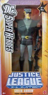  10" Justice League Unlimited GREEN ARROW Figure 2005 K0790