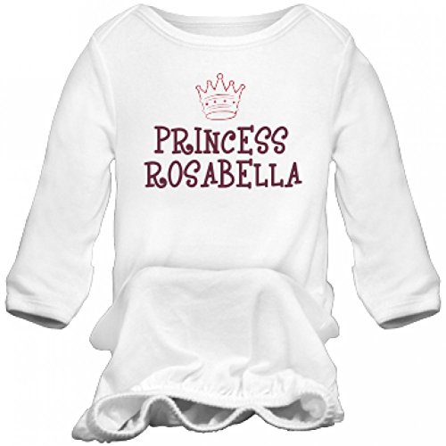 Princess Rosabella Sleep Onesie: Infant Rabbit Skins Long Sleeve Sleeper newborn White