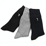 メンズカジュアルソックス(リブ無地刺繍) 3足セット トラサルディ