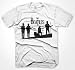 Mens THE BEATLES MUSIC BAND T Shirt in white Music & Classic Tee Shirts Various Colours & Sizes#