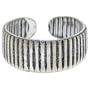 925 Sterling Silver NOTCHED Toe Ring