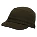Cotton Knit Visored Caps-Forest
