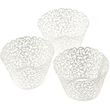 Leegoal Muffin Case Cupcake Papper Cup Liner Birthday Wedding Cake Wrapper (108pcs,White)