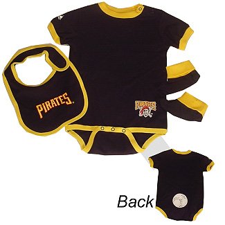 Onesie Pirates Inf Bib/Booties