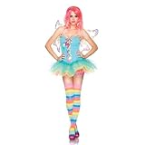2012新作【Leg Avenue レッグアベニュー】 3PC-虹の妖精コスチューム LEG-83917Multicolor-S