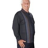 Men's Handsome Print Polo Jersey Size / Color: Medium / Brown Stripe