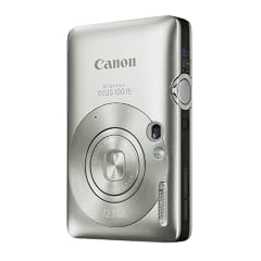 Canon Digital IXUS 100 IS Digitalkamera (12 Megapixel, 3-fach opt. Zoom, 6,4 cm (2,5 Zoll) Display, HDMI, SLIM) silber
