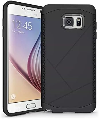 Note 5 Case, Shield Case - Dual Layer Hard Pc Cover + Inside TPU Bumper Armor Scratch Resist Protection (Black)