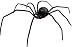 Poseable Black Widow Spider Decoration and Prop Image