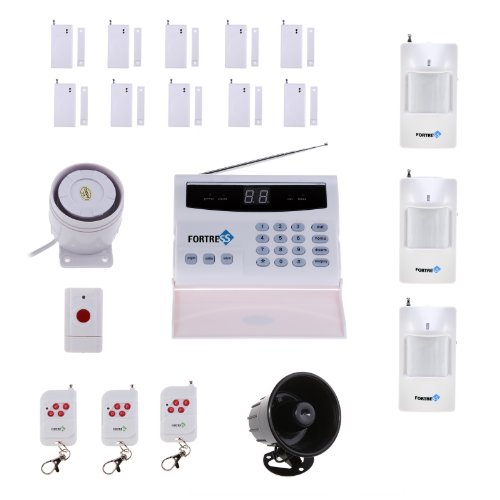 Fortress S02-B Wireless Home Security Alarm System Kit with Auto Dial + Outdoor Siren