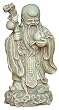 Shou Xin Gong Chinese God of Longevity Statue, Stone Finish