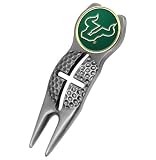 South Florida Bulls USF NCAA Cross Hair Golf Divot Tool Silver