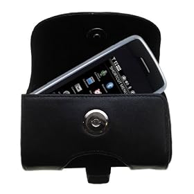 Horizontal Leather Case with Belt Clip / Loop for the Verizon Voyager