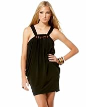 Bejeweled Draped Dress