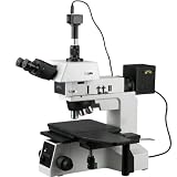 AmScope Darkfield Polarizing Metallurgical Microscope with 3MP USB2.0 Camera