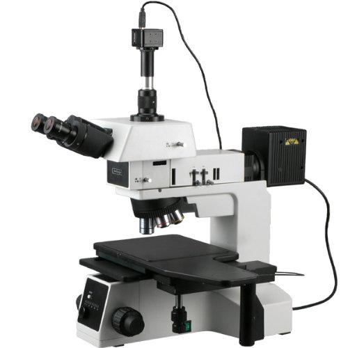 AmScope Darkfield Polarizing Metallurgical Microscope with 3MP USB2.0 Camera