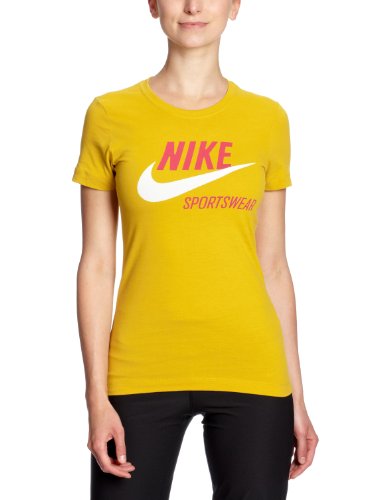 Nike Damen T-Shirt Icon, gold dart, XL Preisvergleich