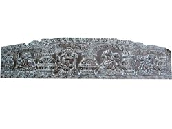 Exquisite Carving Kama Sutra Wall Panels Scalloped Top Headboard Panel India Furniture 72 Inch