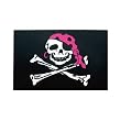 Vinyl Pirate Girl Flag Decal
