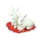 Fitz and Floyd Poppies Salt & Pepper with Tray