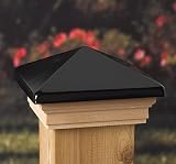 4x4 Victoria Black High Point Post Cap [CAPITOL CITY LUMBER]