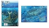 New Art to Media Underwater Waterproof 3D Dive Site Map - Christ of the Deep Statue/Dry Rocks in Key Largo, Florida