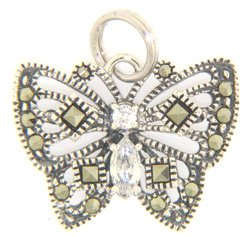 Butterfly Charm with Cubic Zirconia by Judith Jack