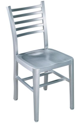 Catarina Side Chair 33h Brushed Aluminm