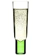 Sagaform Hand-Blown Champagne Glasses, Pink/Green, Set of 2