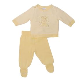 Buy Absorba 2 Piece Yellow Teddy Bear Knit Sweater Set (3 Months) by Absorba