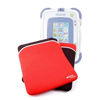 DURAGADGET étui housse de protection noir/rouge en néoprène résistant à l'eau pour le Jeu éducatif électronique pour enfants / console Vtech Storio 2- Garantie 2 ans DURAGADGET étui housse de protection noir/rouge en néoprène résistant à l'eau pour le Jeu éducatif électronique pour enfants / console Vtech Storio 2- Garantie 2 ans