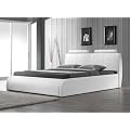 Textil-Lederbett Farbe wei� Leder Bett 180x200 cm Kunstleder inkl. Lattenrost Ehebett Doppelbett - Designismine Betten 2010