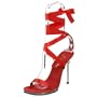 Pleaser Women's Chic 14 Pump,Red Satin,6 M US