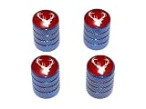 Deer - Hunting Hunter Tire Rim Valve Stem Caps - Blue