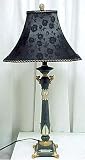 French Provincial Hand Painted Table Lamp Parlor