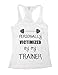 Personally Victimized By Trainer Womens Workout Running Gym Burnout Tank Top