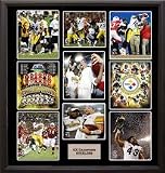 Pittsburgh Steelers 6x Championship Includes Nine 8 x 10 Photographs in a 36 x 44 Deluxe Photograph Frame