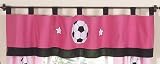 Girls Soccer Window Valance by JoJo Designs