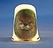 Porcelain China Collectable Thimble - Otter - Free Gift Box