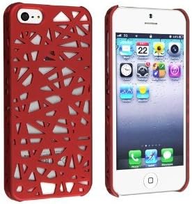 EverGoods Snap-on Case for Apple iPhone 5 5S , Red Bird Nest Rear