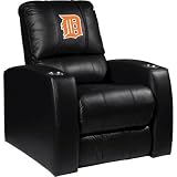 Home Theater Recliner with MLB Detroit Tigers Orange Panel