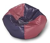 IMAGE OF Ace Bayou Pink/Purple Paneled Round Small Bean Bag