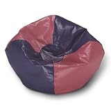 Ace Bayou Pink/Purple Paneled Round Small Bean Bag